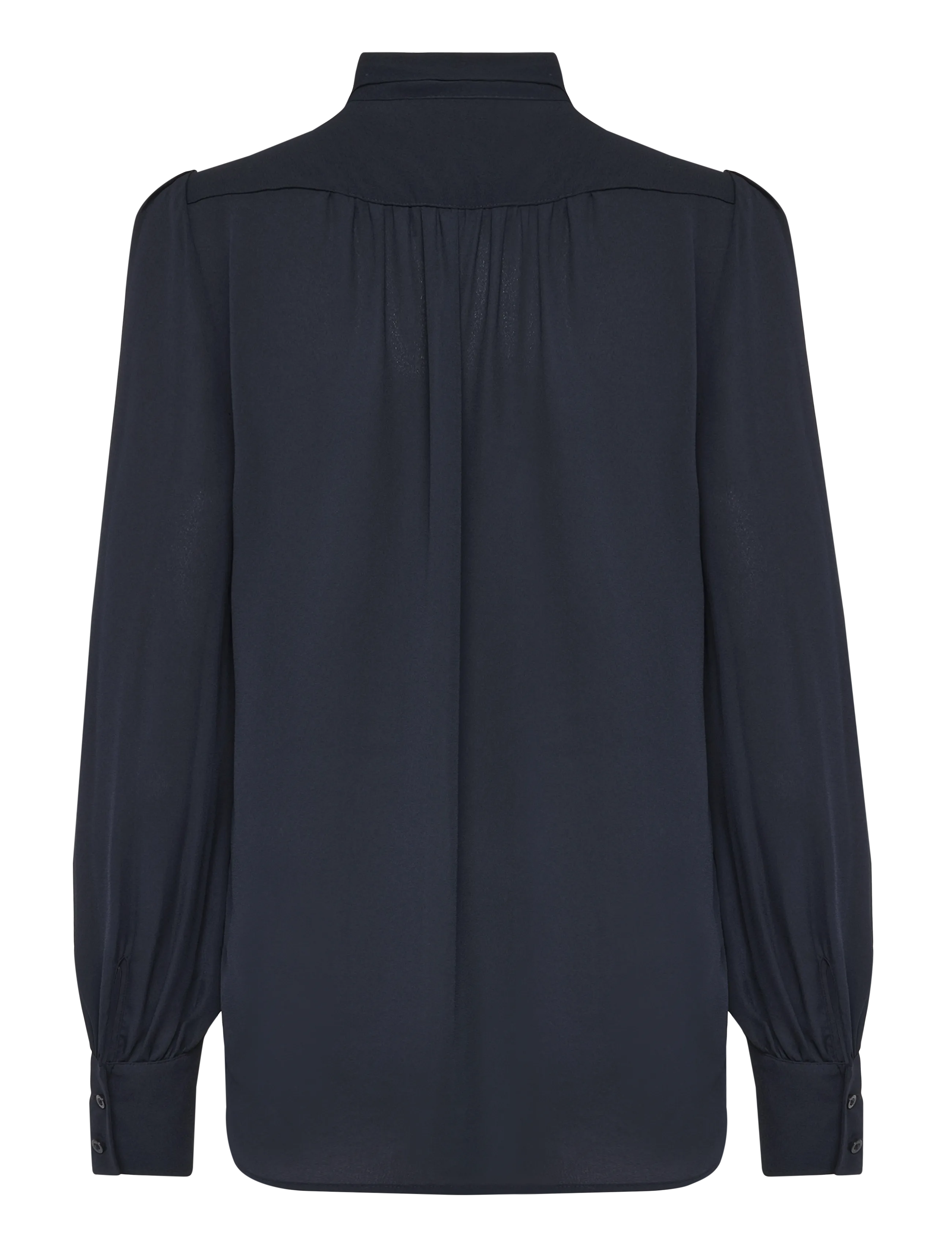 Lauren Ralph Lauren - DRAPEY POLY GGT 122-TOP - langærmede bluser - lauren navy - 2