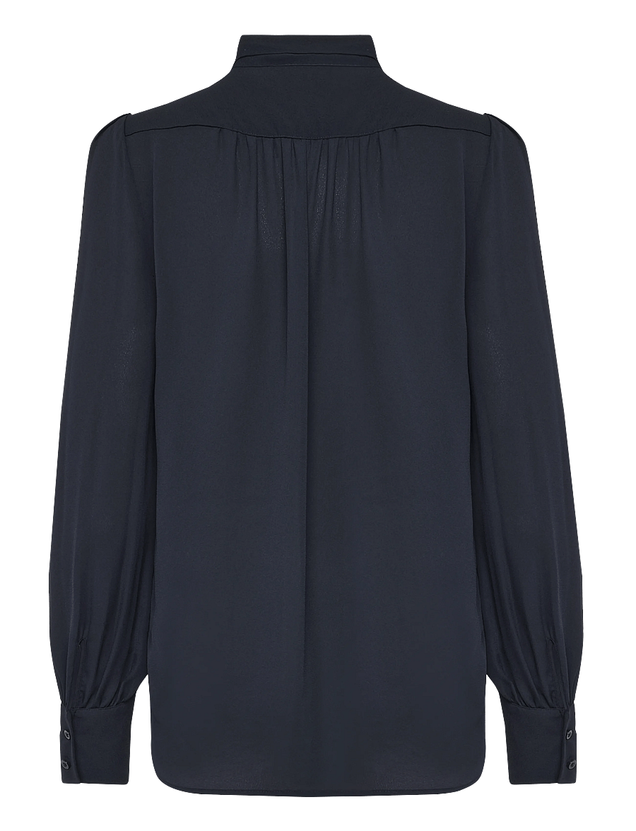 Lauren Ralph Lauren - DRAPEY POLY GGT 122-TOP - langærmede bluser - lauren navy - 2