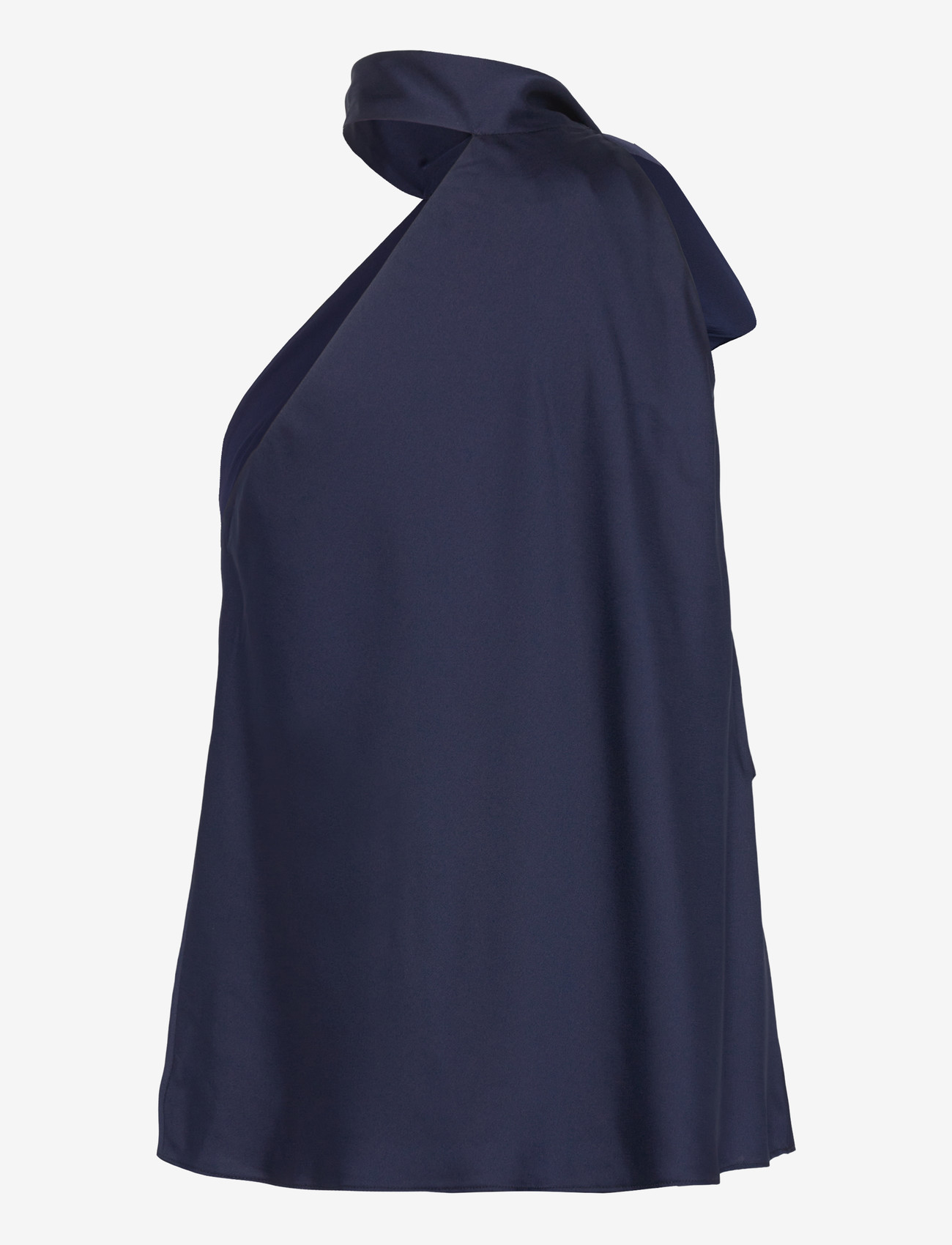 Lauren Ralph Lauren - Charmeuse Tie-Neck Halter Top - Ærmeløse bluser - refined navy - 2