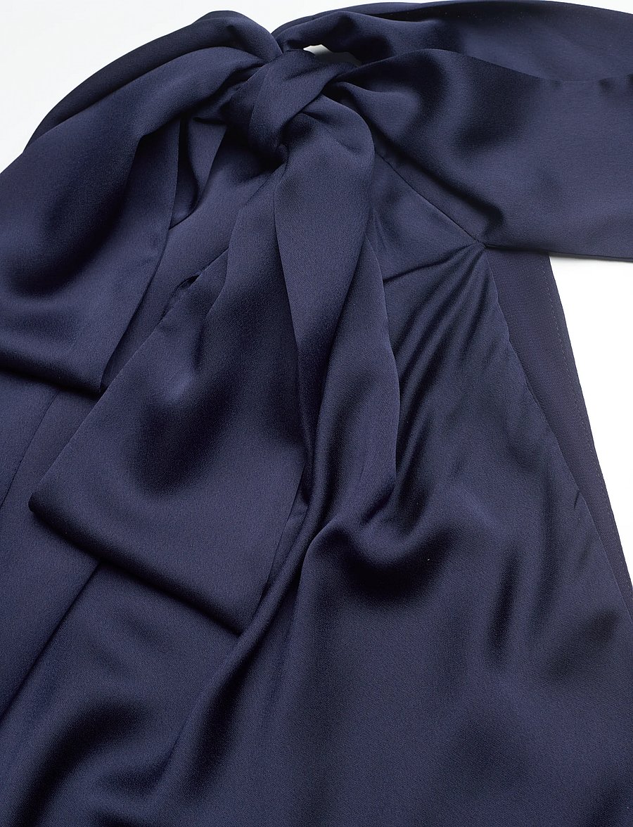 Lauren Ralph Lauren - Charmeuse Tie-Neck Halter Top - Ärmlösa blusar - refined navy - 3