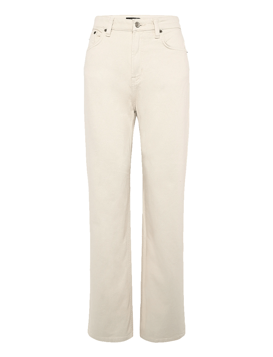 Lauren Ralph Lauren - High-Rise Straight Jean - raka jeans - cream wash - 1