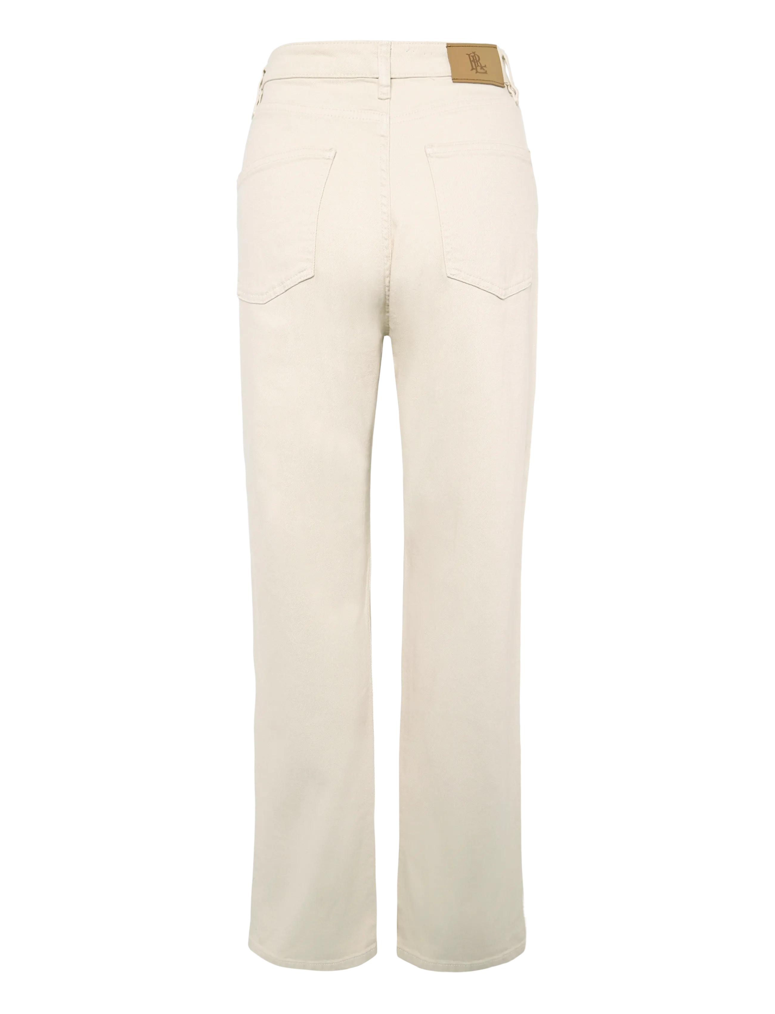 Lauren Ralph Lauren - High-Rise Straight Jean - raka jeans - cream wash - 2