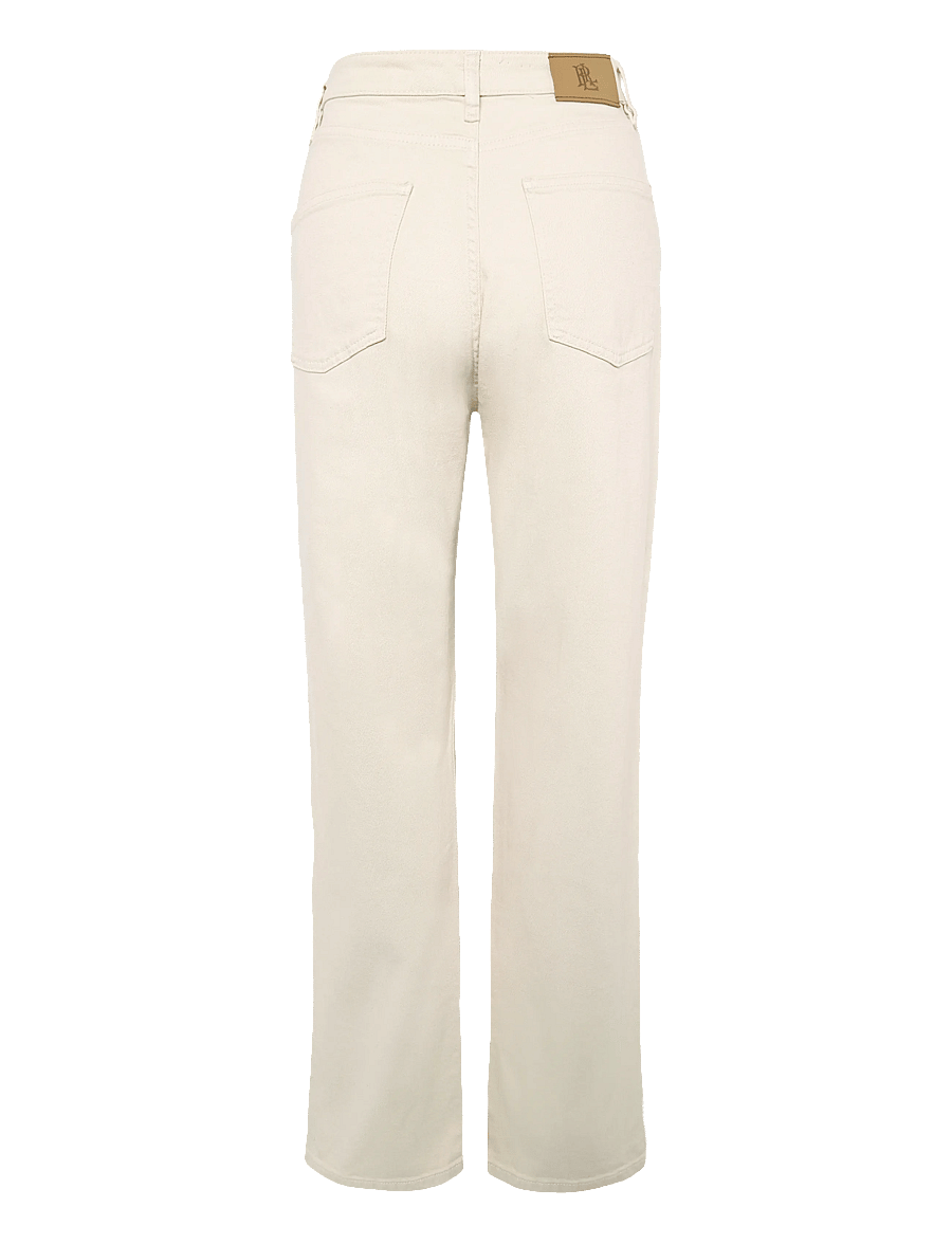 Lauren Ralph Lauren - High-Rise Straight Jean - raka jeans - cream wash - 2