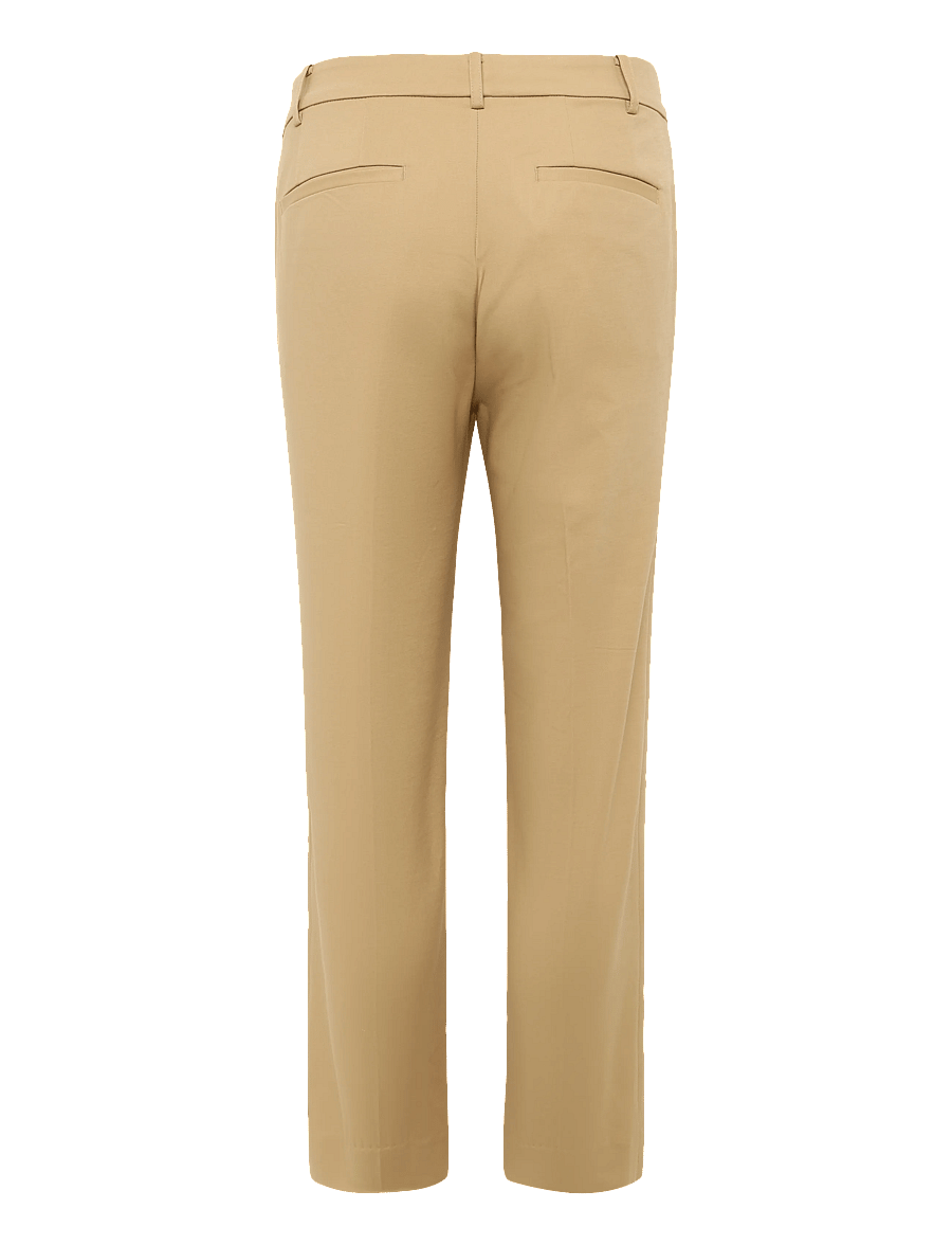 Lauren Ralph Lauren - Double-Faced Cotton Slim Straight Pant - kitsad püksid - birch tan - 2