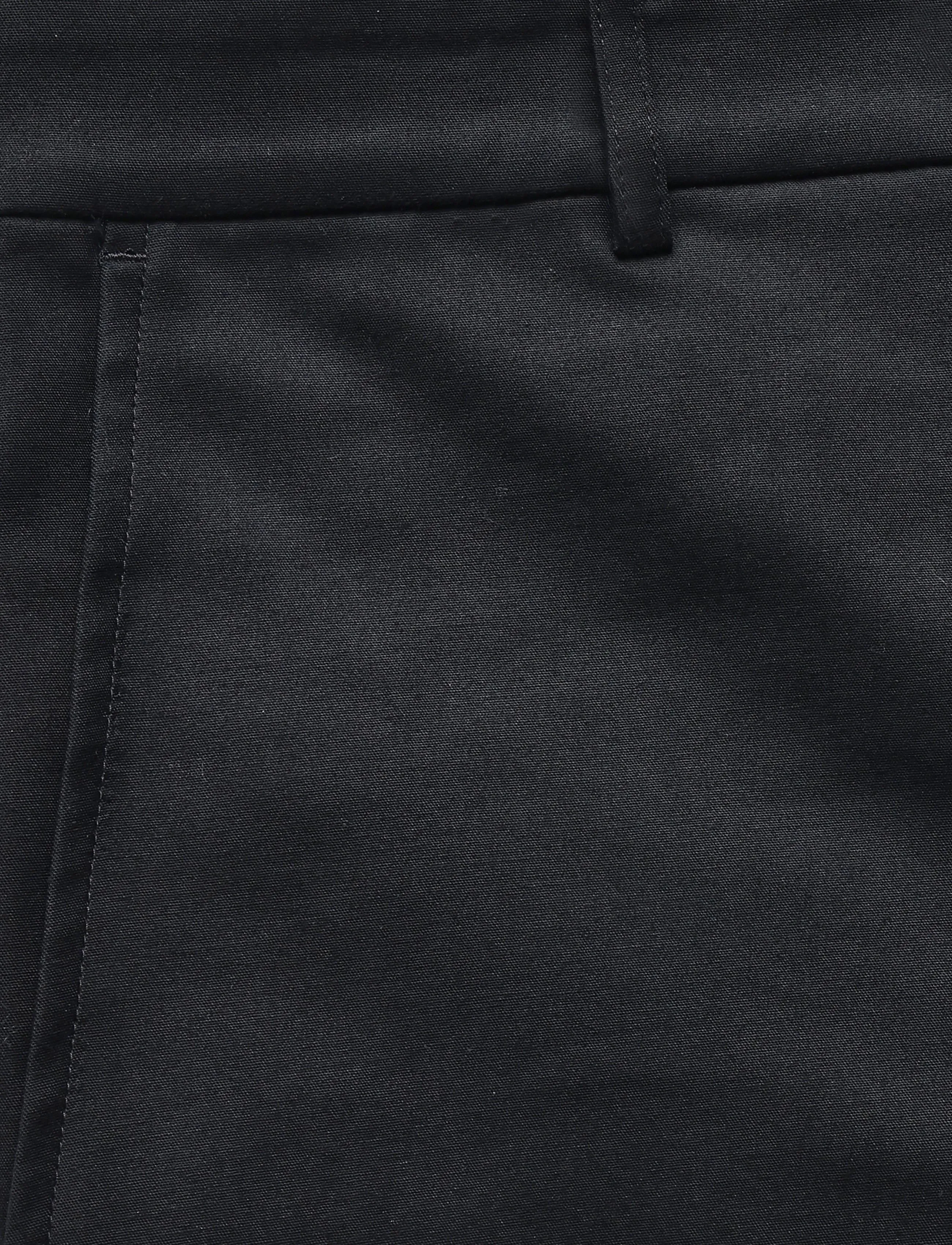 Lauren Ralph Lauren - Double-Faced Cotton Slim Straight Pant - slim-fit hosen - black - 5