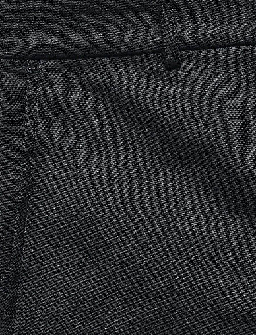 Lauren Ralph Lauren - Double-Faced Cotton Slim Straight Pant - slim-fit hosen - black - 5