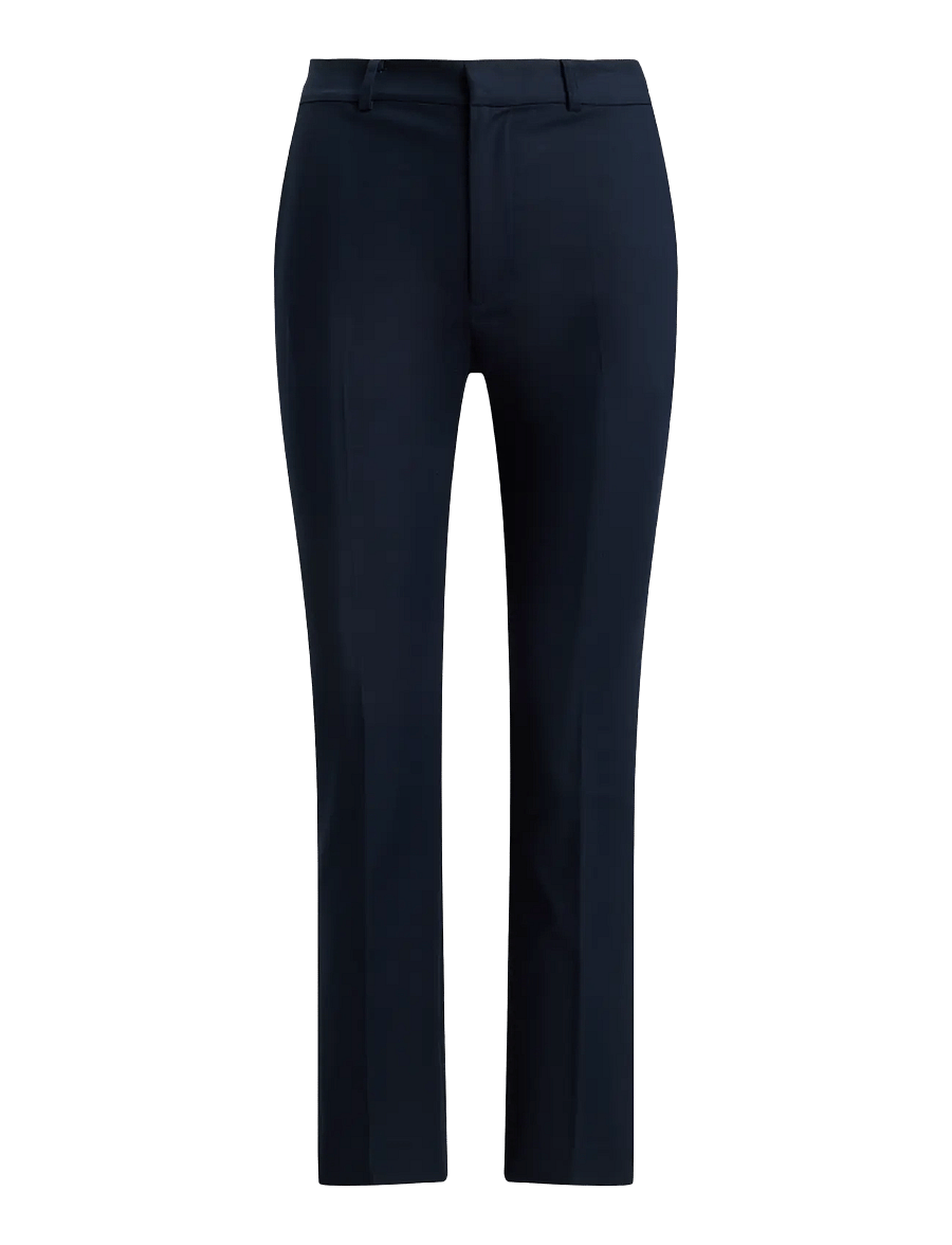 Lauren Ralph Lauren - STRETCH DBL CTN-WVN-PANTS - kitsalõikelised püksid - lauren navy - 1