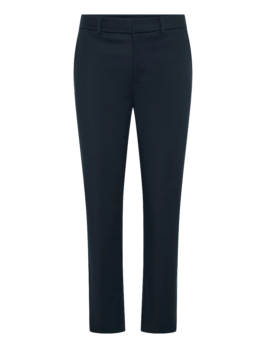 Lauren Ralph Lauren - STRETCH DBL CTN-WVN-PANTS - slim-fit hosen - lauren navy - 1