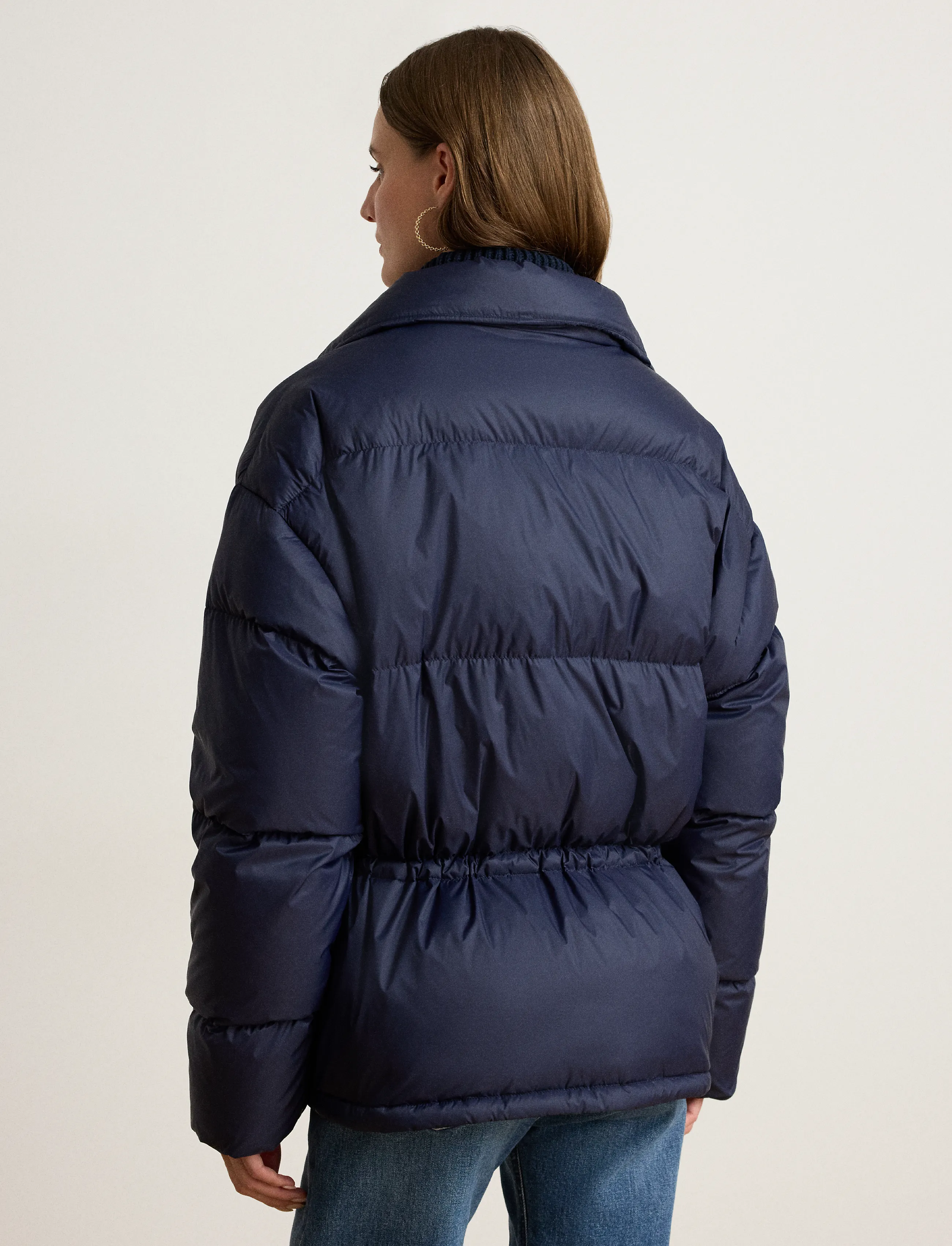 Lauren Ralph Lauren - Quilted Funnelneck Down Coat - lauren navy - 3