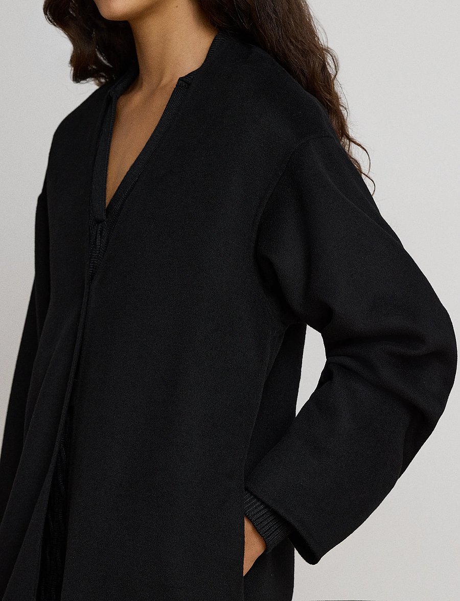 Lauren Ralph Lauren - Double-Faced Wool-Blend Overcoat - talvejoped - black - 5