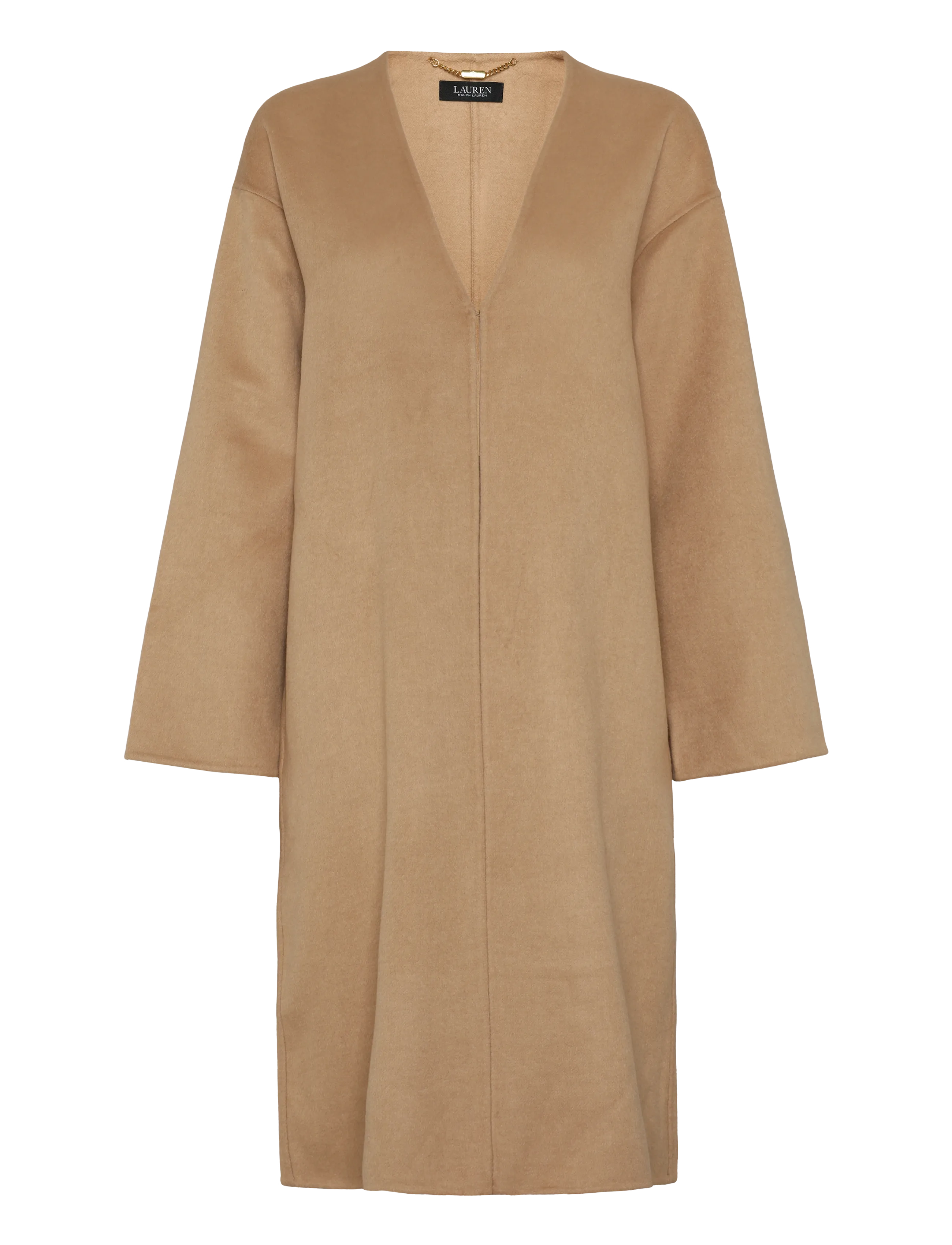 Lauren Ralph Lauren LT WT DBL FACE-R-WVN-COAT - Kläder - LAUREN CAMEL / brown