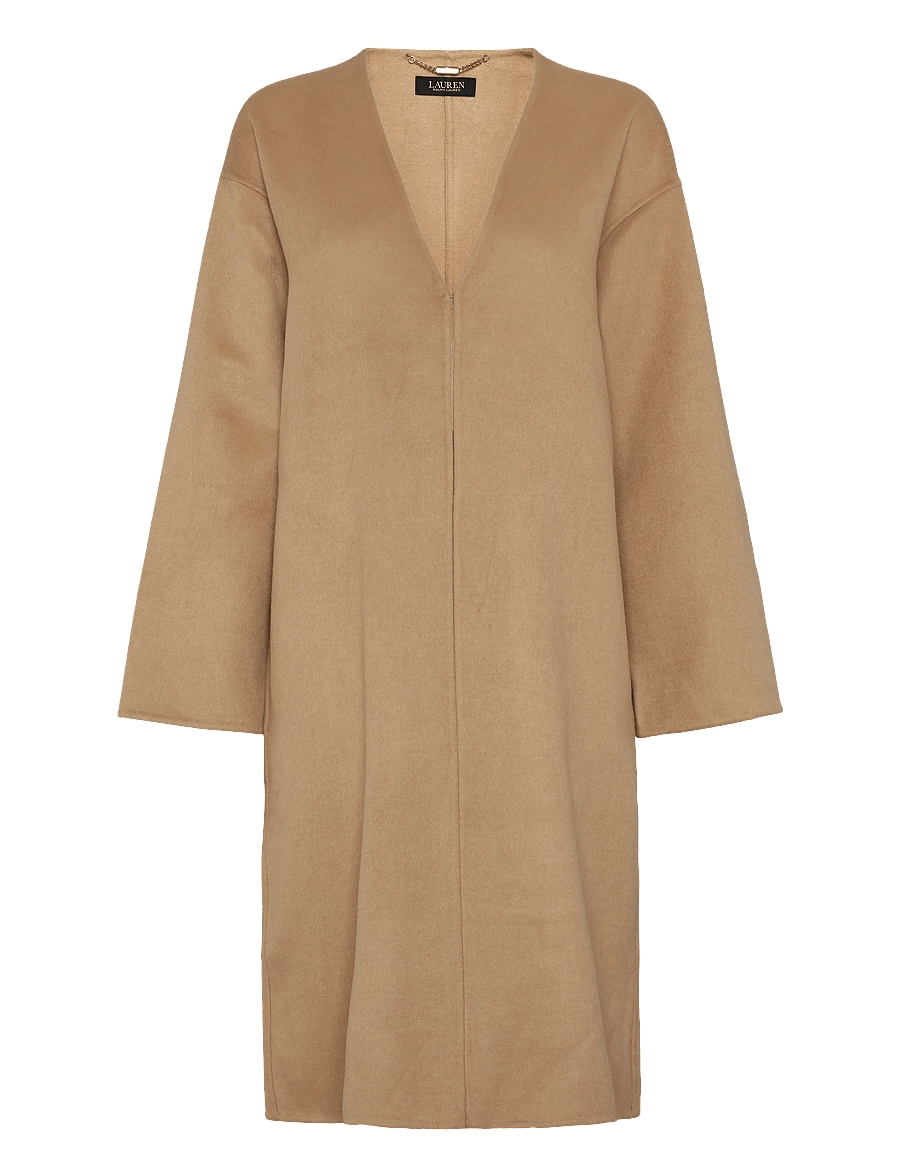 Lauren Ralph Lauren - LT WT DBL FACE-R-WVN-COAT - vinterjackor - lauren camel - 0