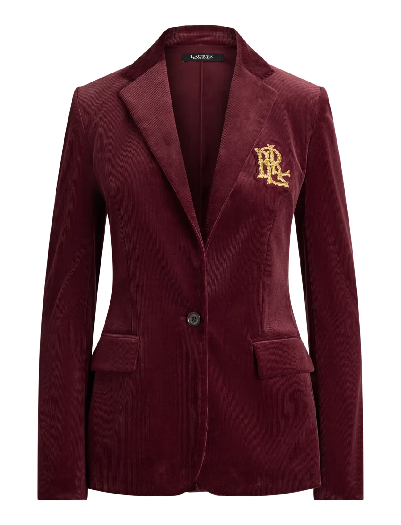 Lauren Ralph Lauren Manchesterkavaj med bullion - Kläder - DARK GARNET / burgundy