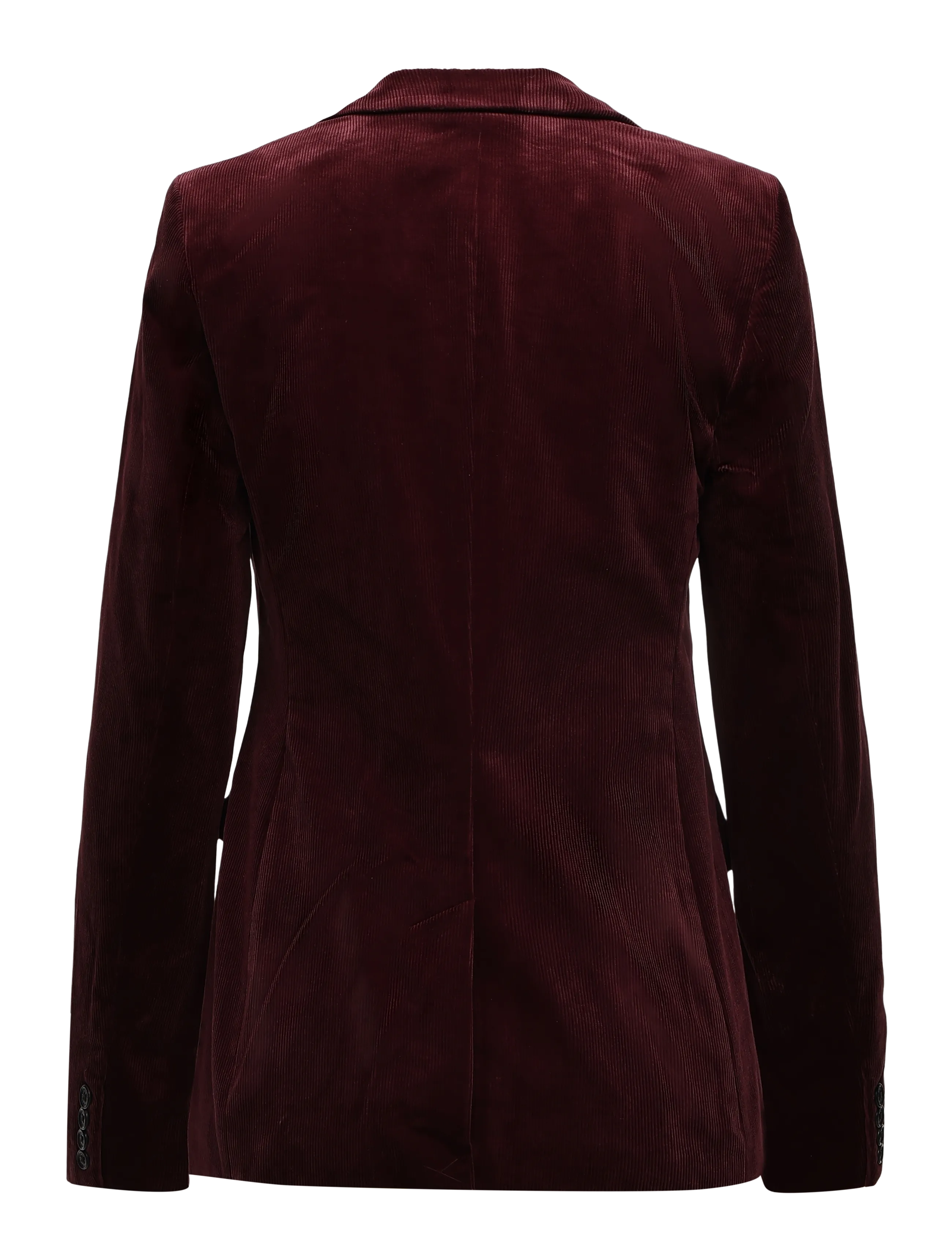 Lauren Ralph Lauren - Bullion Stretch-Cotton Corduroy Blazer - enkeltradede blazere - dark garnet - 3