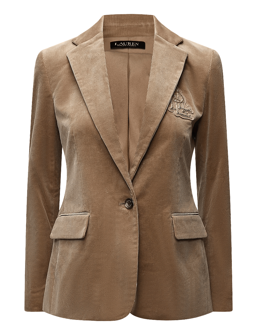 Lauren Ralph Lauren - Bullion Stretch-Cotton Corduroy Blazer - single breasted blazers - lauren camel - 2