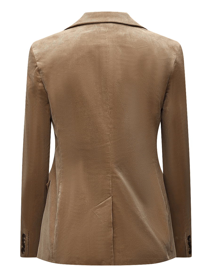 Lauren Ralph Lauren - Bullion Stretch-Cotton Corduroy Blazer - single breasted blazers - lauren camel - 3