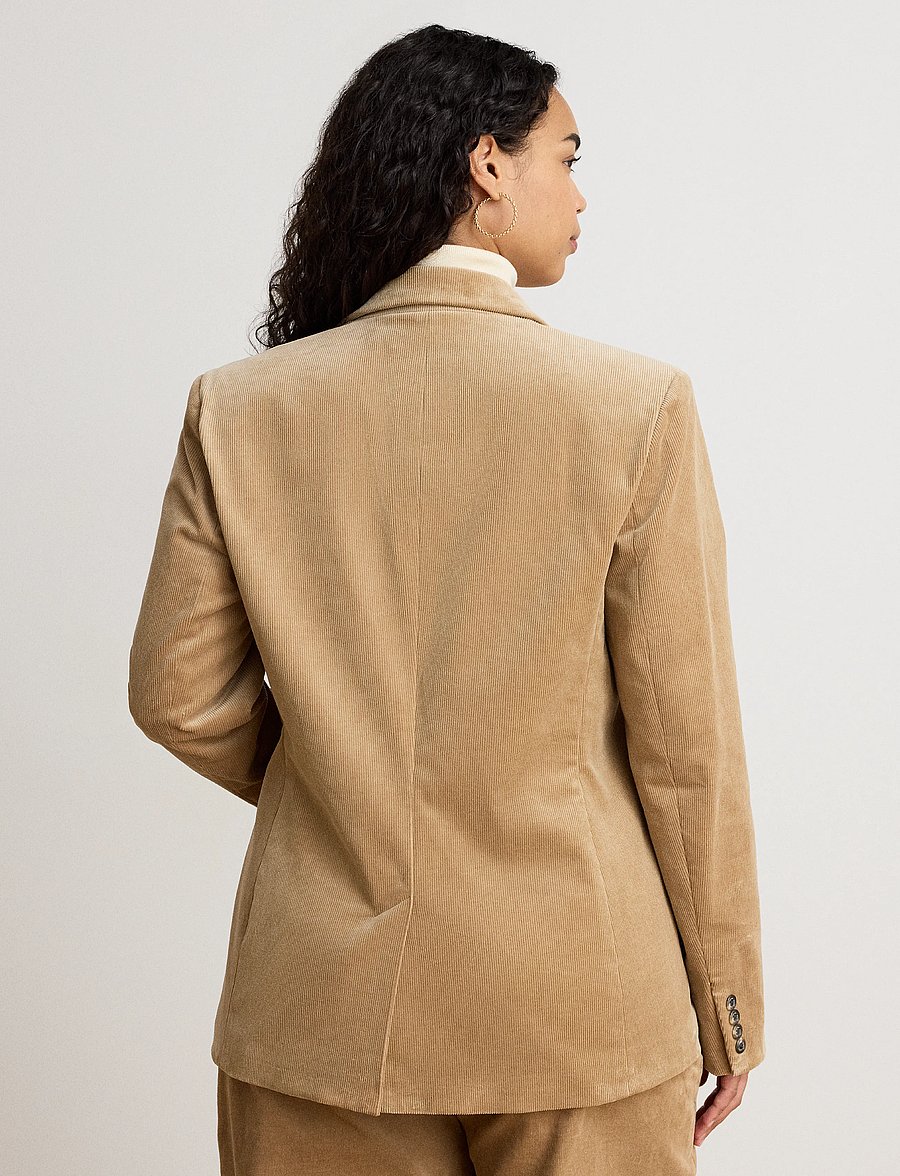 Lauren Ralph Lauren - Bullion Stretch-Cotton Corduroy Blazer - einreihige blazer - lauren camel - 3