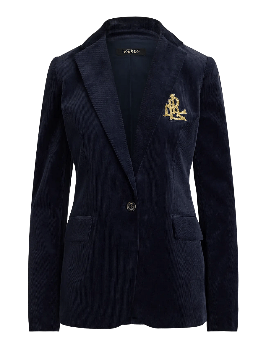 Lauren Ralph Lauren - Bullion Stretch-Cotton Corduroy Blazer - einreihige blazer - lauren navy - 2