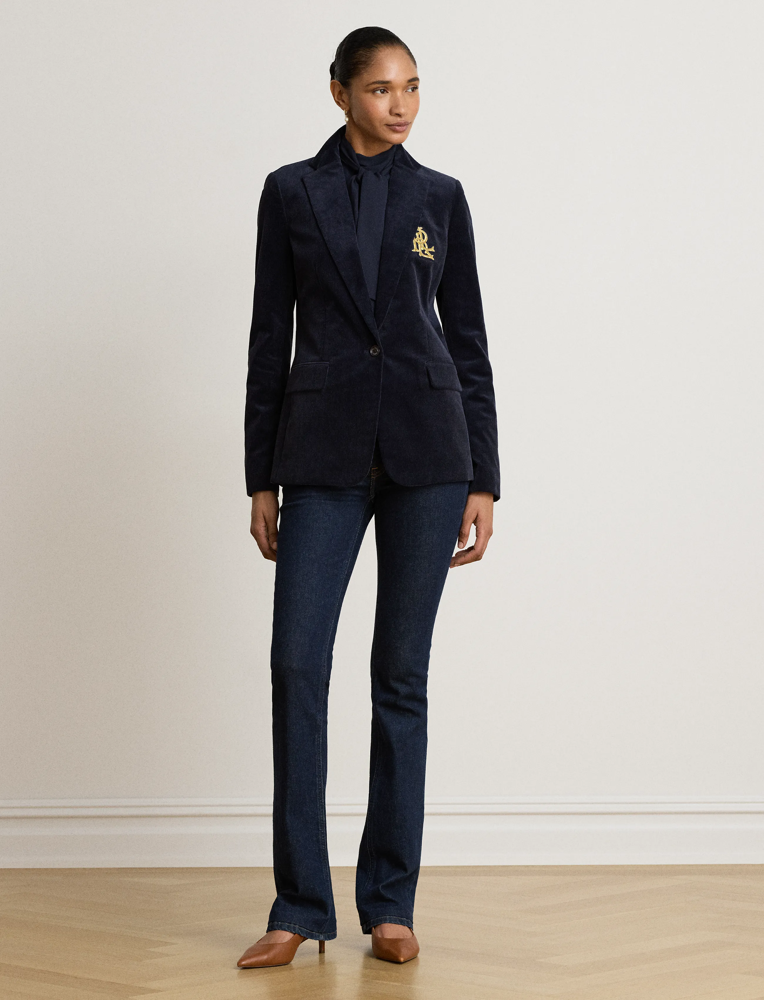 Lauren Ralph Lauren Bullion Stretch-Cotton Corduroy Blazer dam – bild 5