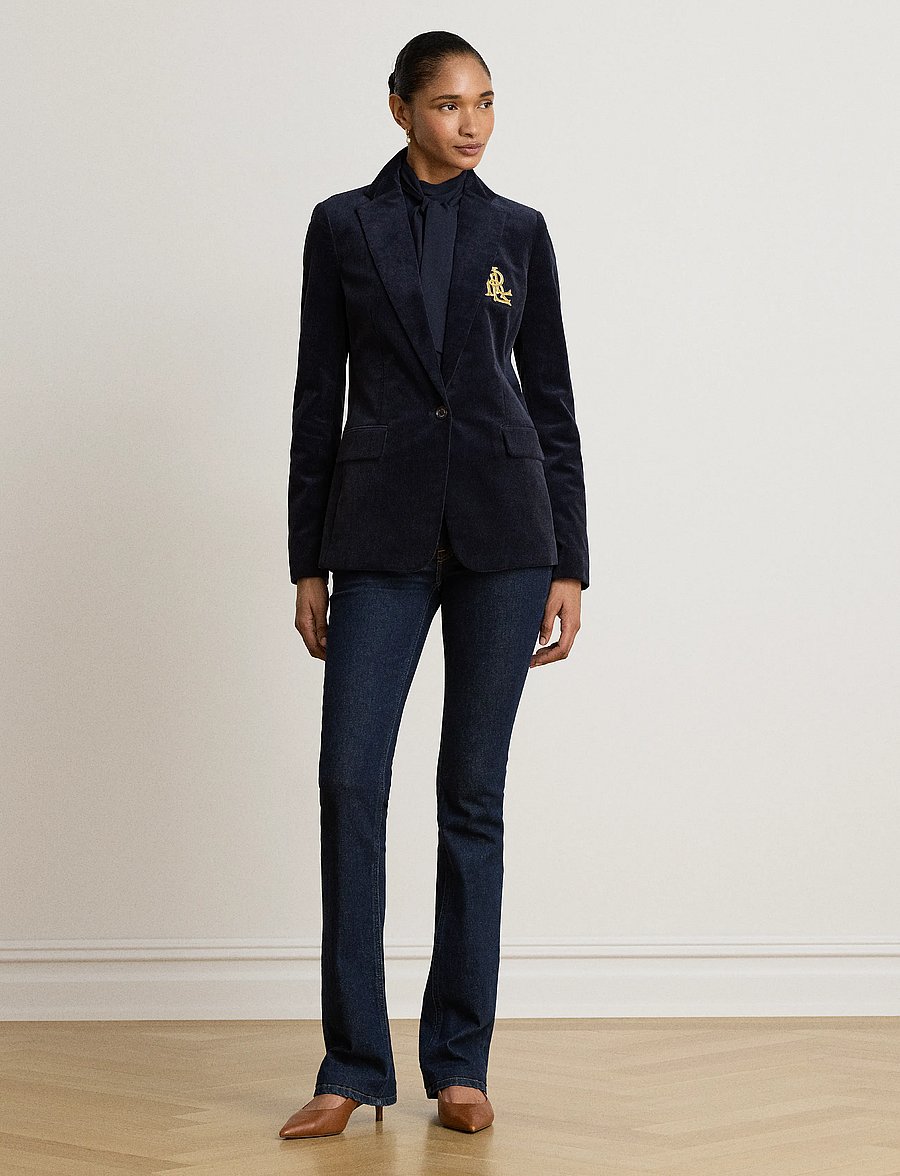 Lauren Ralph Lauren - Bullion Stretch-Cotton Corduroy Blazer - einreihige blazer - lauren navy - 5