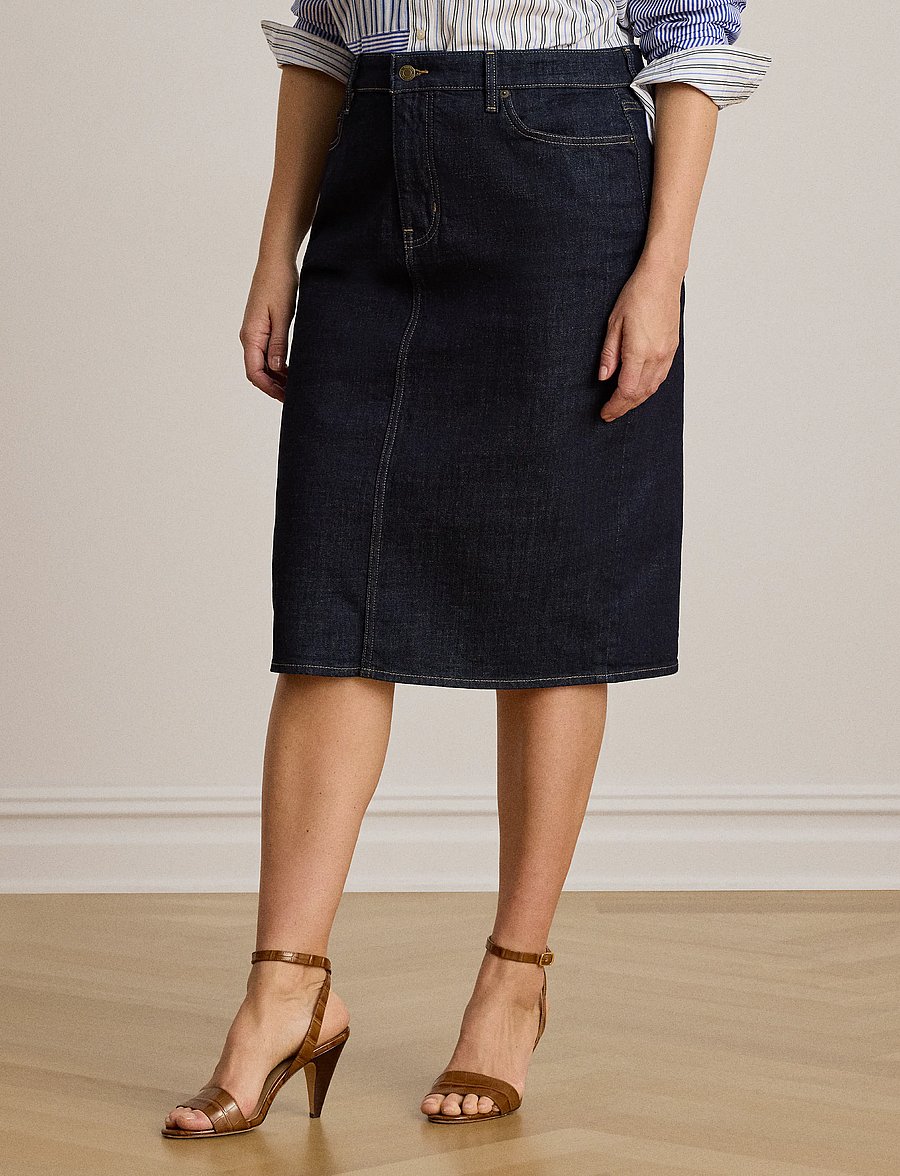 Lauren Ralph Lauren - Denim Pencil Skirt - jupes en jeans - rinse wash - 5