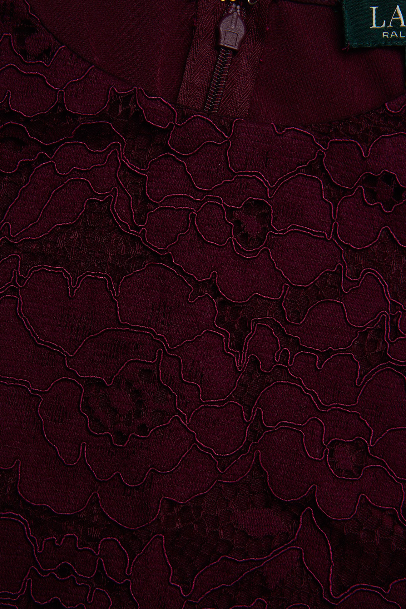 Lauren Ralph Lauren - Floral Lace Dress - passion plum - 2