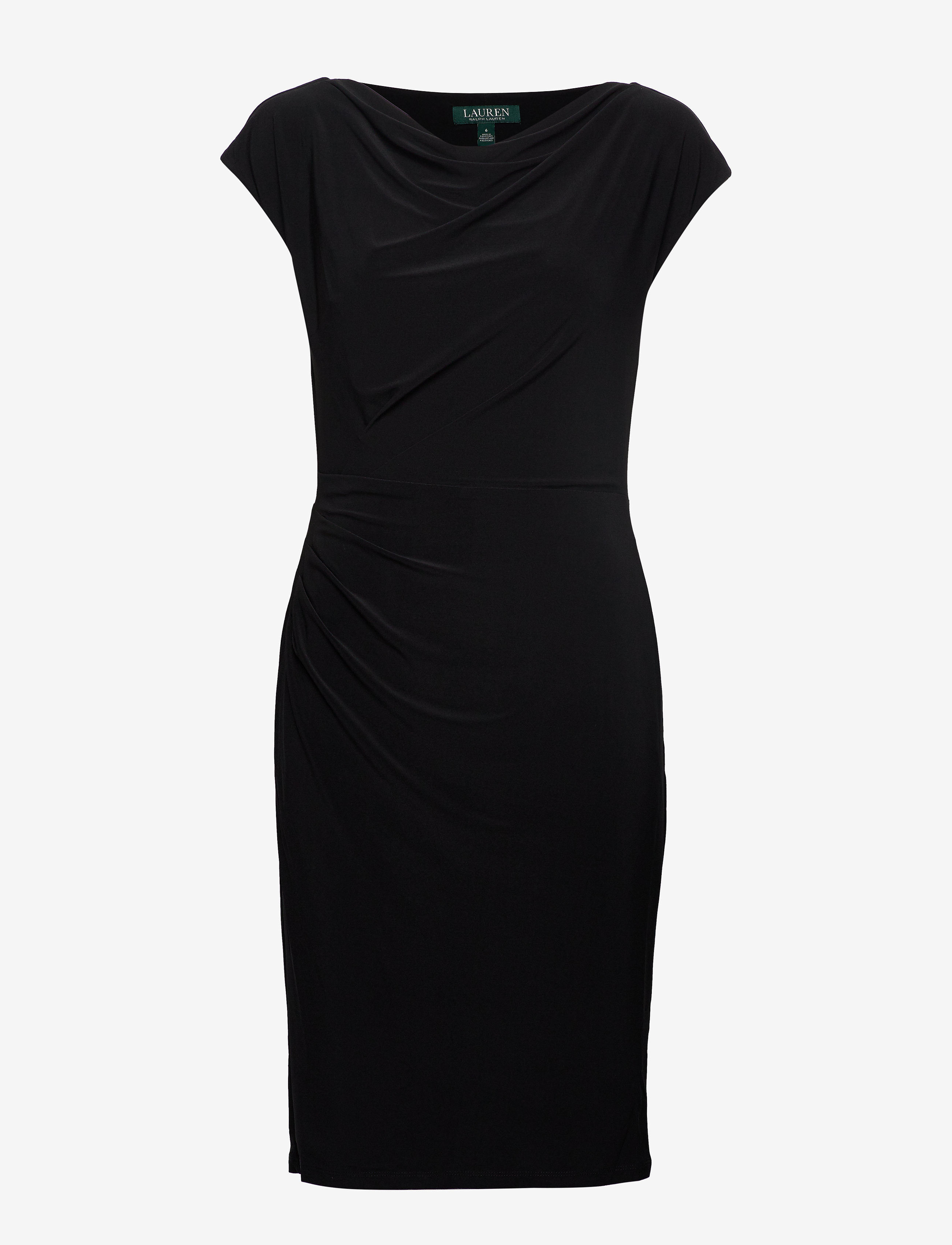 Lauren Ralph Lauren - Cowlneck Jersey Dress - black - 0
