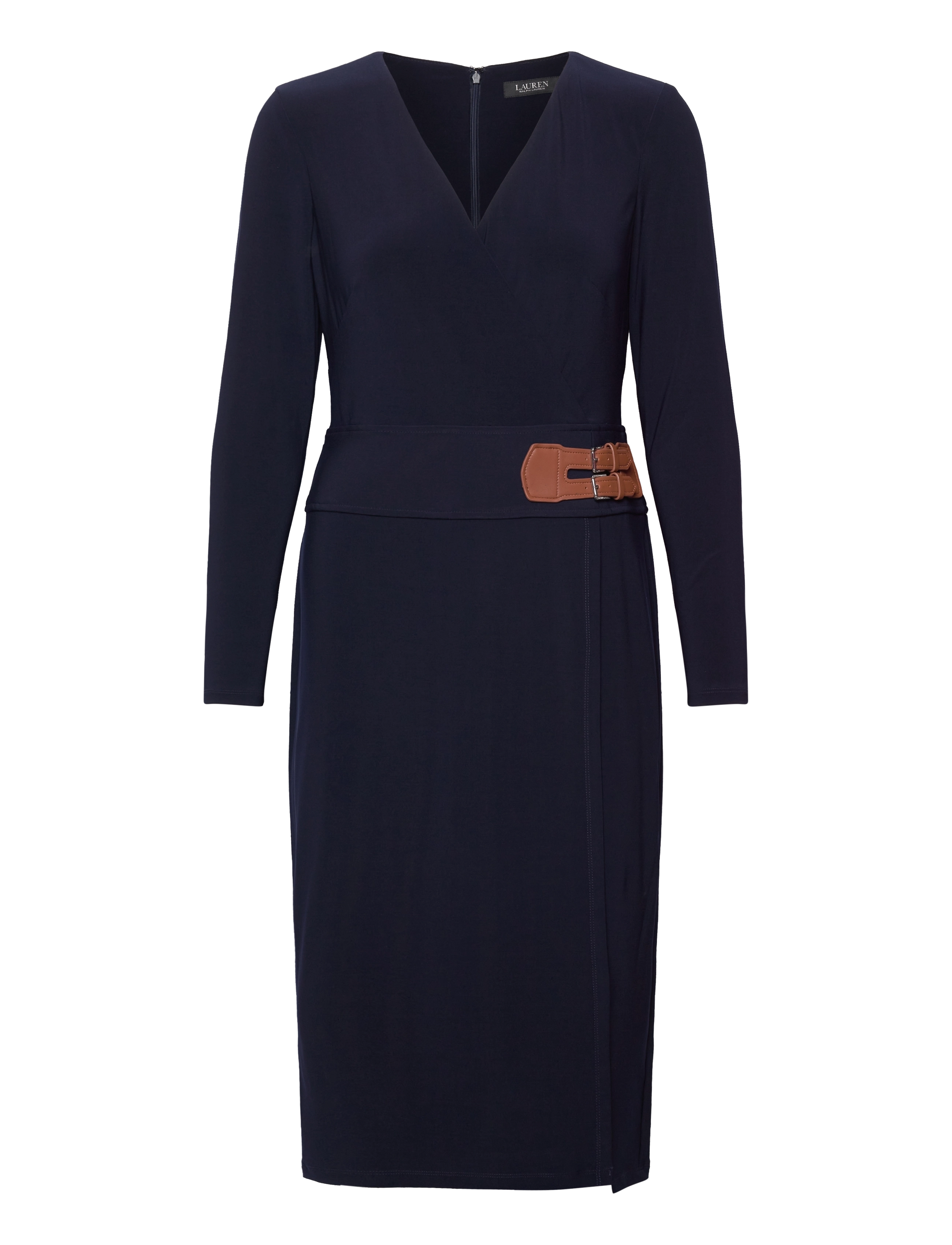 Lauren Ralph Lauren - Buckled Jersey Dress - lighthouse navy - 1