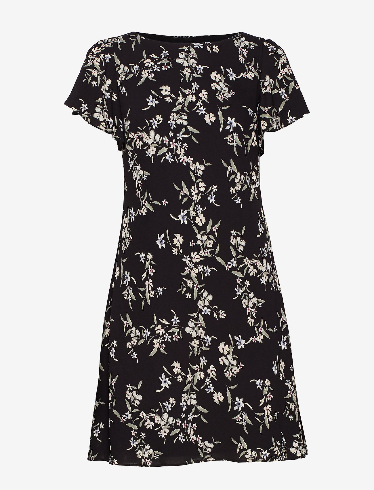 Lauren Ralph Lauren - PRINTED BBL CREPE-DRESS - black/blue/multi - 0