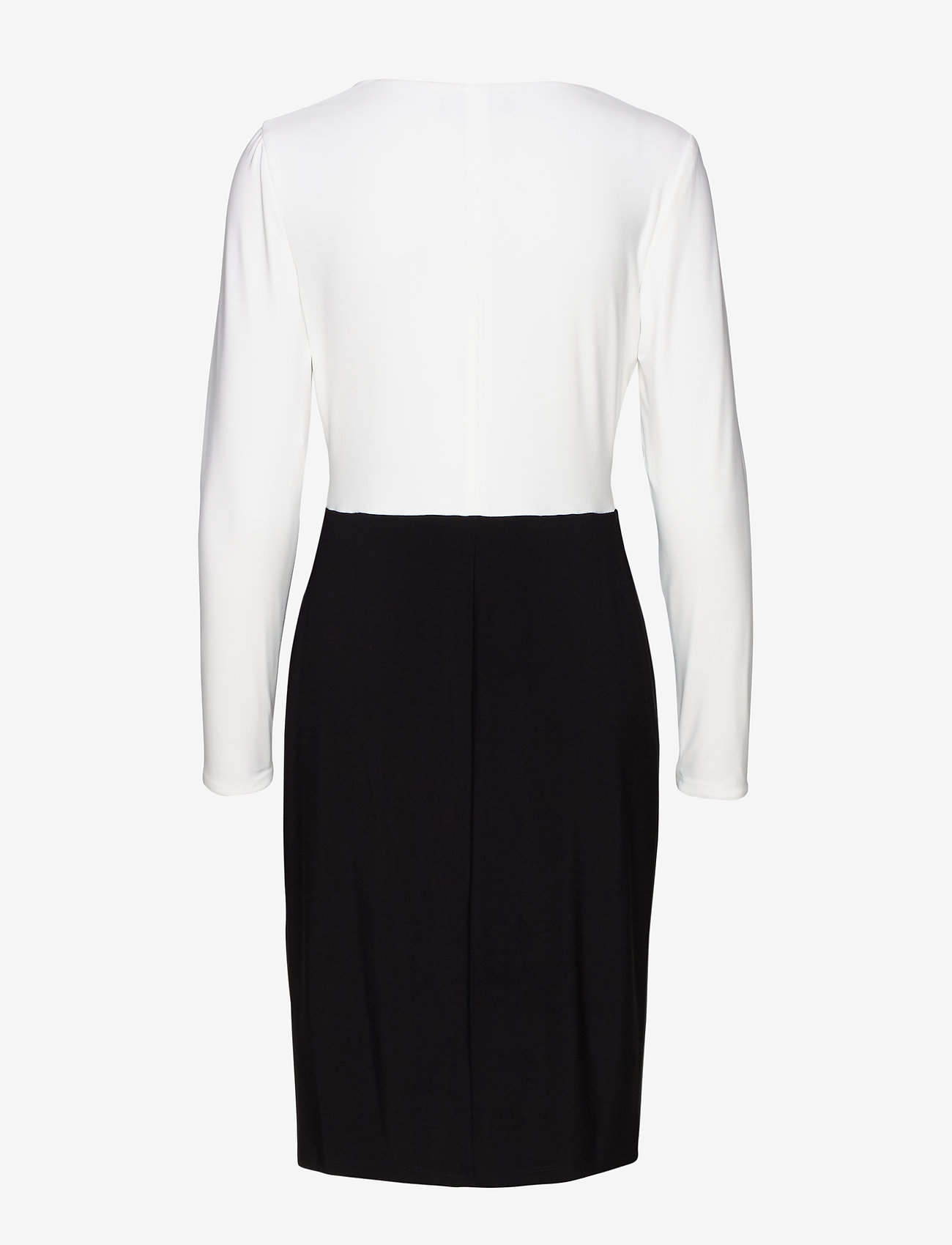 Lauren Ralph Lauren - MID WEIGHT MJ-2-TONE DRESS - black/lauren whit - 1