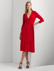 Lauren Ralph Lauren - MID WEIGHT MJ-DRESS - susiaučiamosios suknelės - martin red - 2