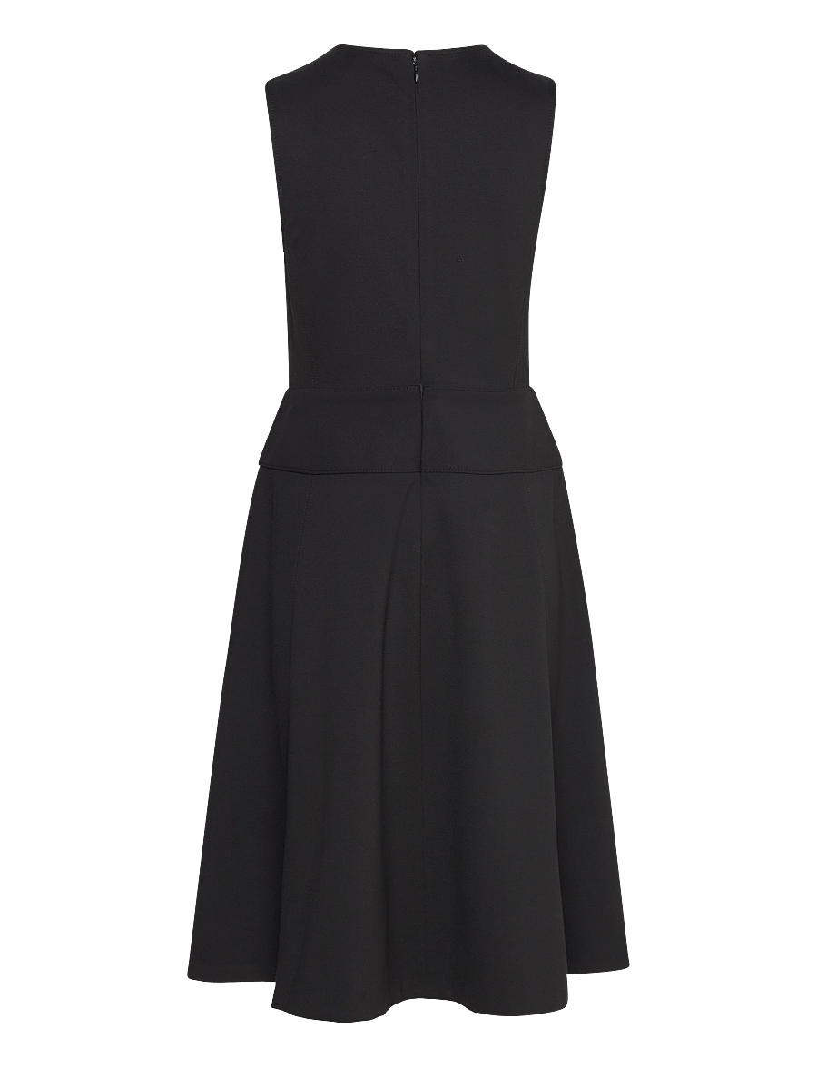 Lauren Ralph Lauren - Buckle-Trim Ponte Sleeveless Dress - black - 1