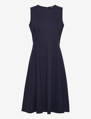 Ponte Fit-and-Flare Dress - LIGHTHOUSE NAVY
