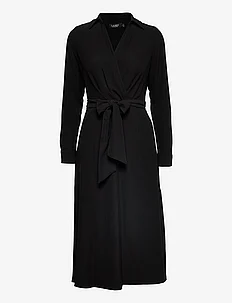 Long-Sleeve Georgette Midi Dress, Lauren Ralph Lauren