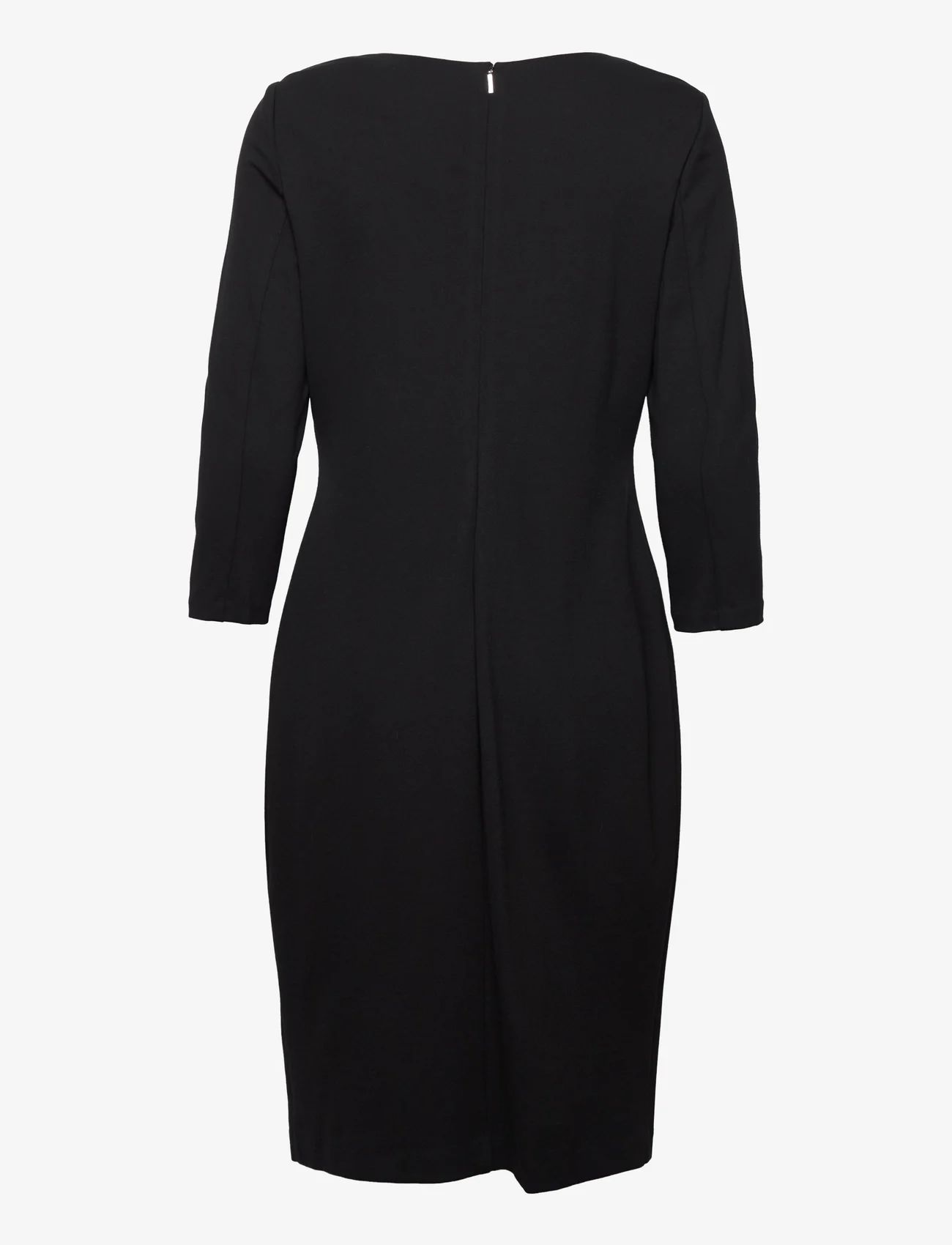 Lauren Ralph Lauren - Ponte Three-Quarter-Sleeve Dress - vakarėlių drabužiai išparduotuvių kainomis - black - 1