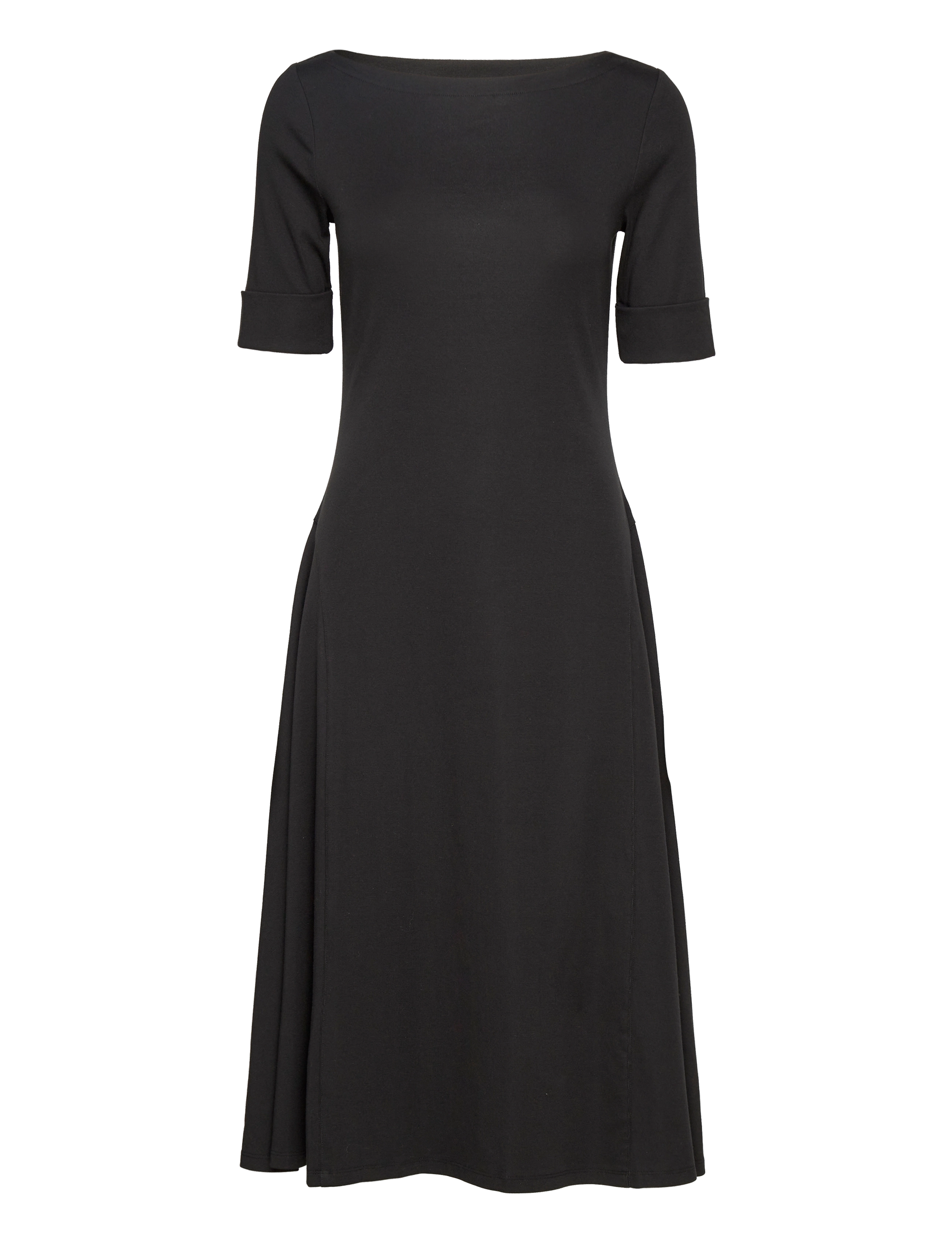 Lauren Ralph Lauren - Stretch Cotton Midi Dress - black - 1