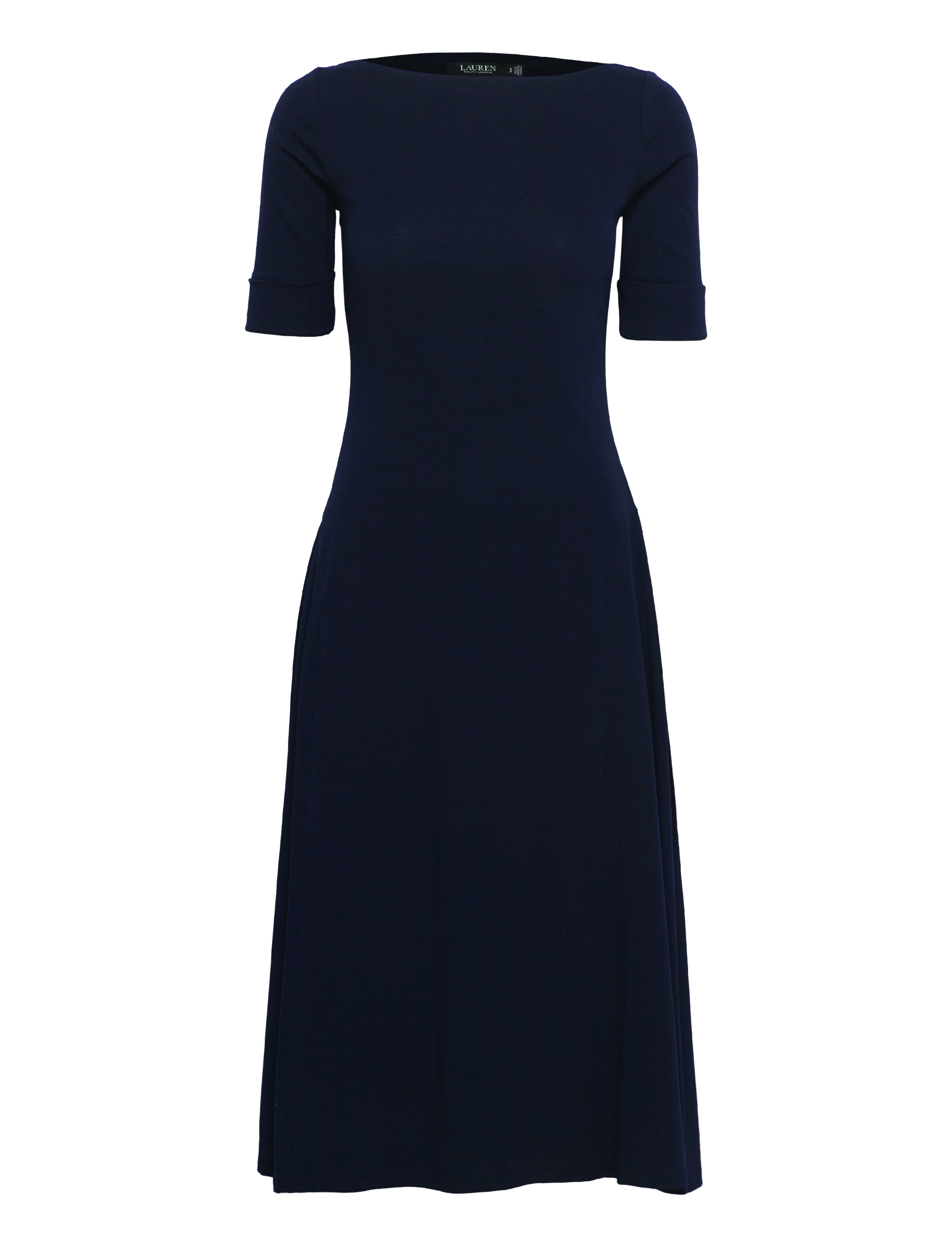 Lauren Ralph Lauren - Stretch Cotton Midi Dress - lighthouse navy - 1