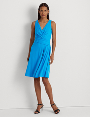 Lauren Ralph Lauren - Surplice Jersey Sleeveless Dress - vakarėlių drabužiai išparduotuvių kainomis - blaze ocean - 2