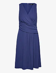 Lauren Ralph Lauren - Surplice Jersey Sleeveless Dress - vakarėlių drabužiai išparduotuvių kainomis - blue yacht - 0