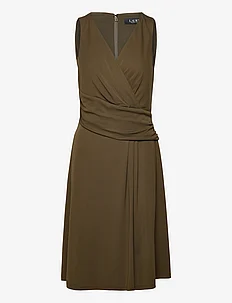 Surplice Jersey Sleeveless Dress, Lauren Ralph Lauren