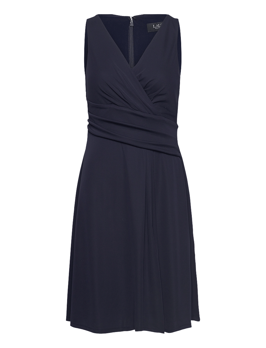 Lauren Ralph Lauren - Surplice Jersey Sleeveless Dress - lighthouse navy - 1