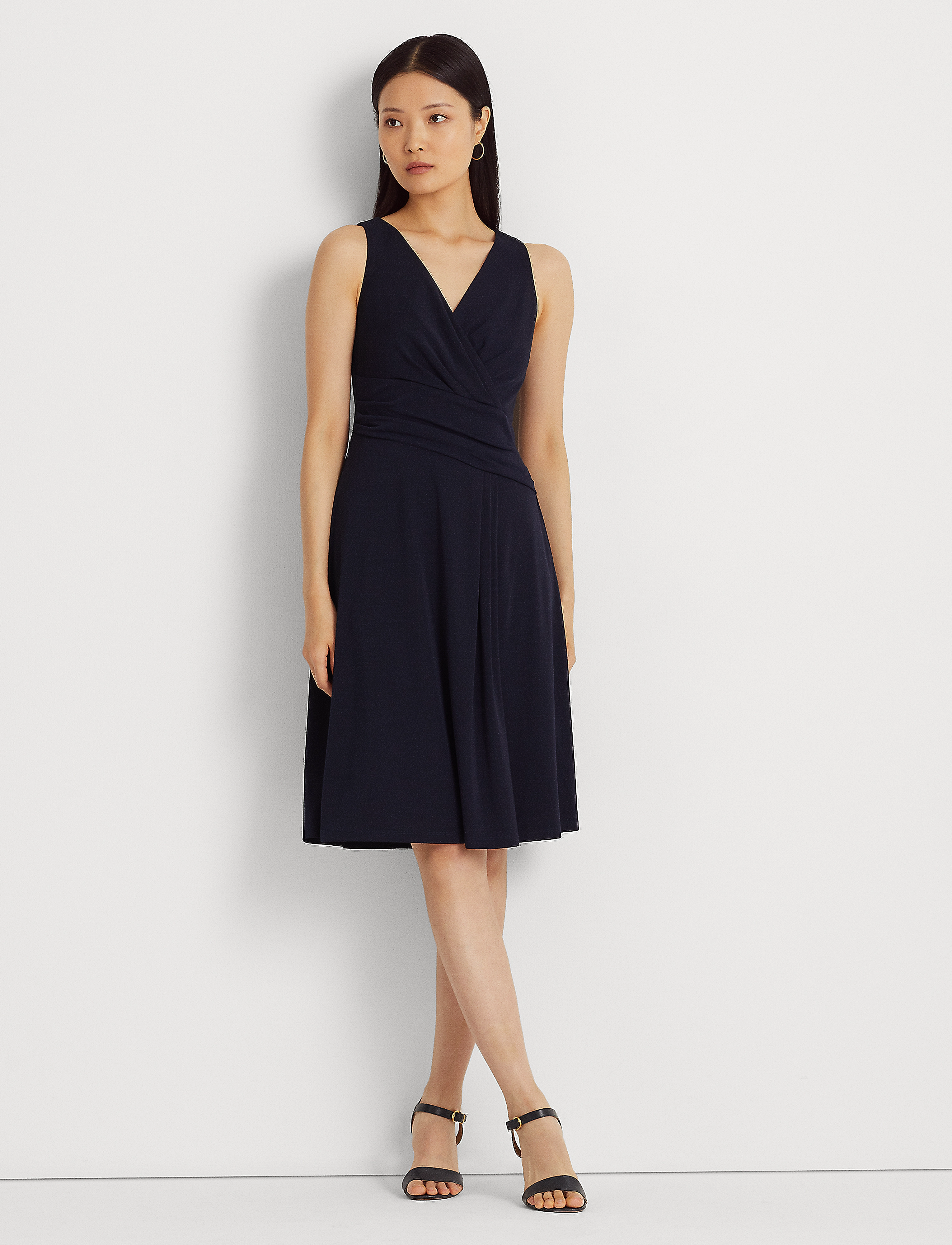 knee length bridesmaid dresses blue Aline Bridesmaid Dress,Knee Length Bridesmaid Dress,Satin Blue Bridesmaid Dress,BD00055, US2 / Royal Blue main image 0
