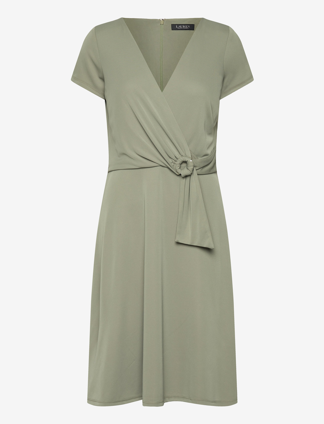 Lauren Ralph Lauren - Surplice Jersey Dress - slå-om-kjoler - sage green - 0