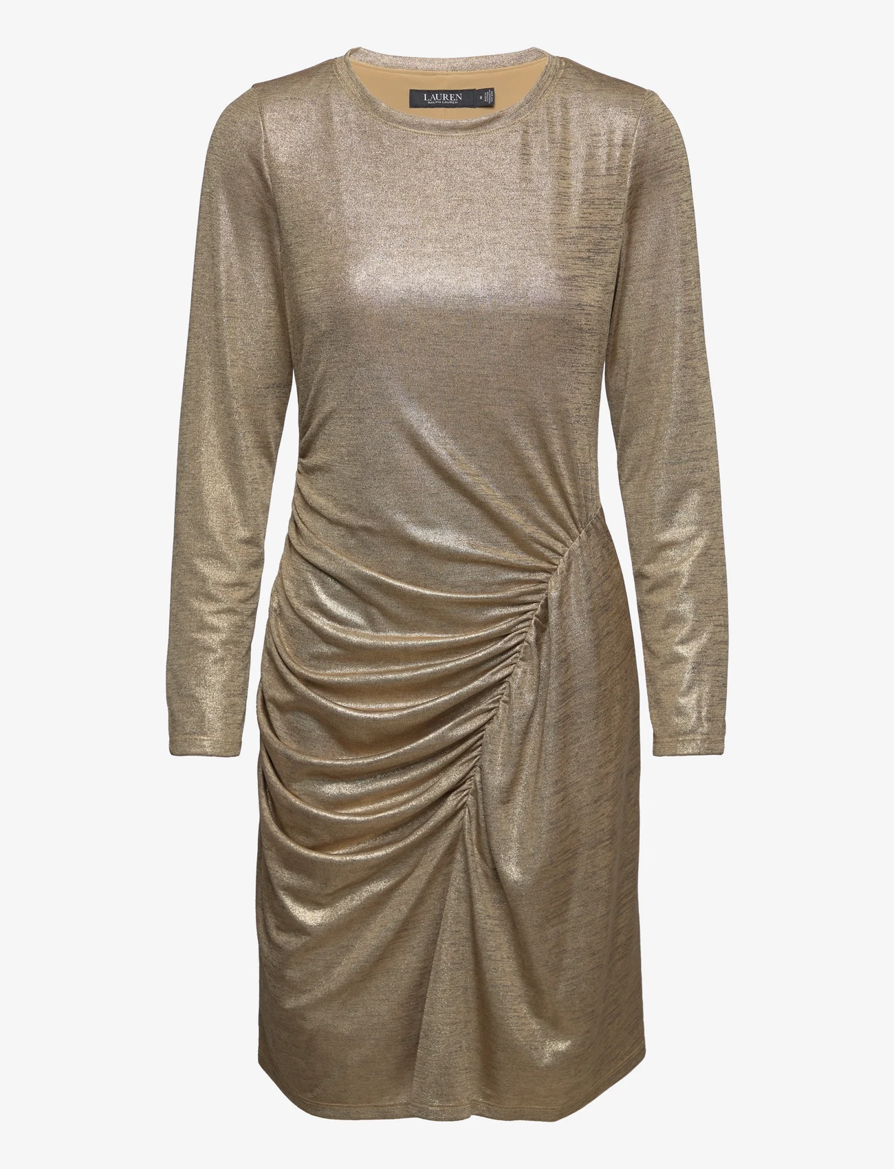 Lauren Ralph Lauren - Foil-Print Jersey Dress - cocktail dresses - gold - 1