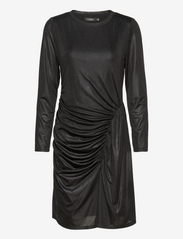 Foil-Print Jersey Dress - POLO BLACK