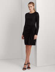 Lauren Ralph Lauren - Foil-Print Jersey Dress - vakarėlių drabužiai išparduotuvių kainomis - polo black - 2