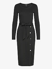 Lauren Ralph Lauren - Belted Rib-Knit Dress - liibuvad kleidid - black - 0