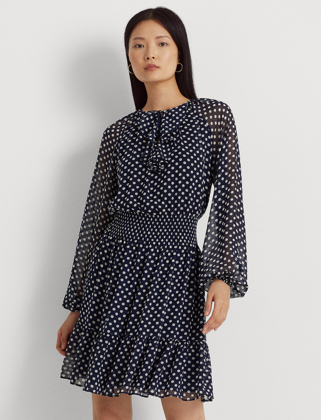 Lauren ralph lauren hot sale polka dot dress