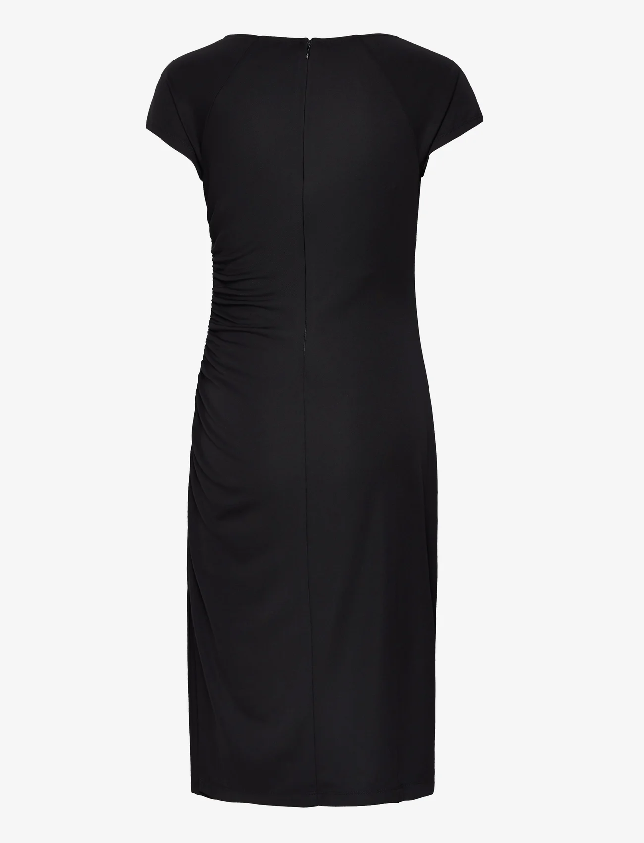 Lauren Ralph Lauren - Stretch Jersey Dress - vidutinio ilgio suknelės - black - 1