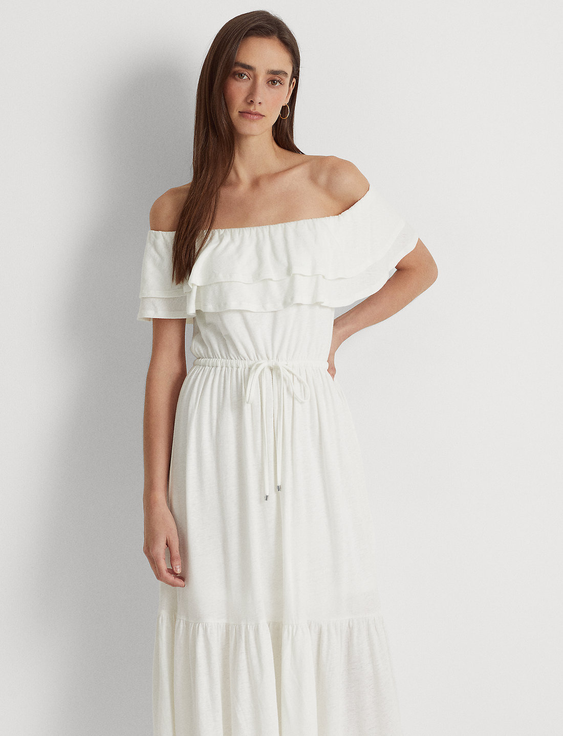 Lauren white dresses Clearance